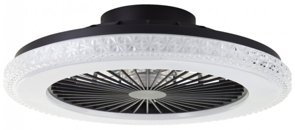 Brilliant G60040/06 Stmívatelné LED svítidlo BADRIA & reverzní VENTILÁTOR + funkce LED
