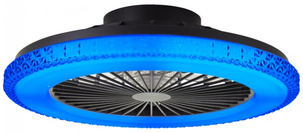 Brilliant G60040/06 Stmívatelné LED svítidlo BADRIA & reverzní VENTILÁTOR + funkce LED