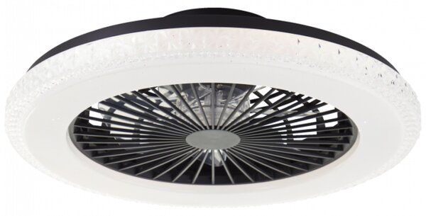 Brilliant G60040/06 Stmívatelné LED svítidlo BADRIA & reverzní VENTILÁTOR + funkce LED