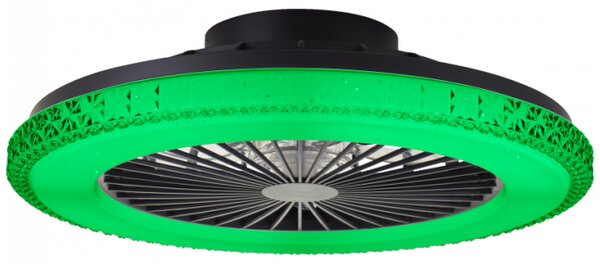 Brilliant G60040/06 Stmívatelné LED svítidlo BADRIA & reverzní VENTILÁTOR + funkce LED