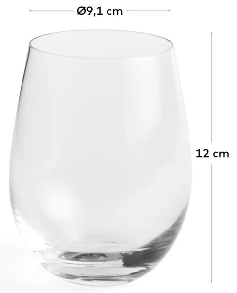 Kave Home Sklenička Orbida 450 ml