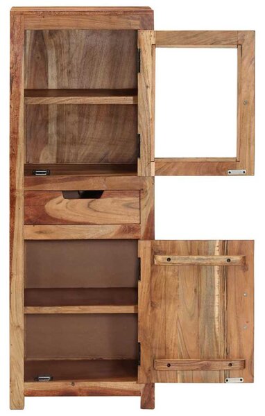 Skříň highboard 40 x 34 x 110 cm masivní akáciové dřevo 338431