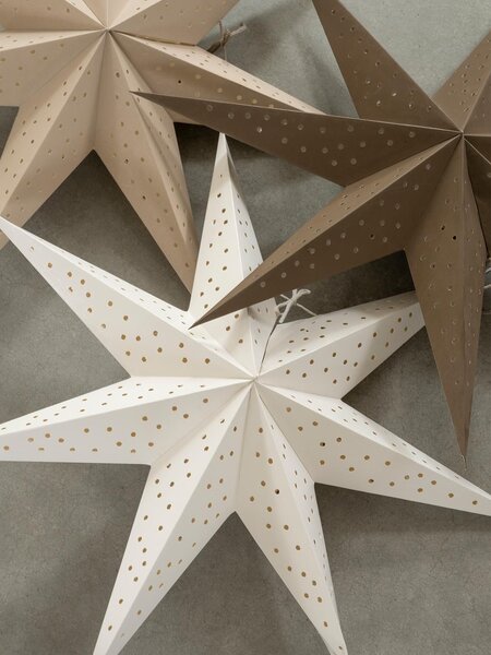 Závěsná svítící hvězda Stella Beige 60 cm
