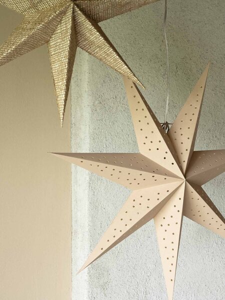 Závěsná svítící hvězda Stella Beige 60 cm