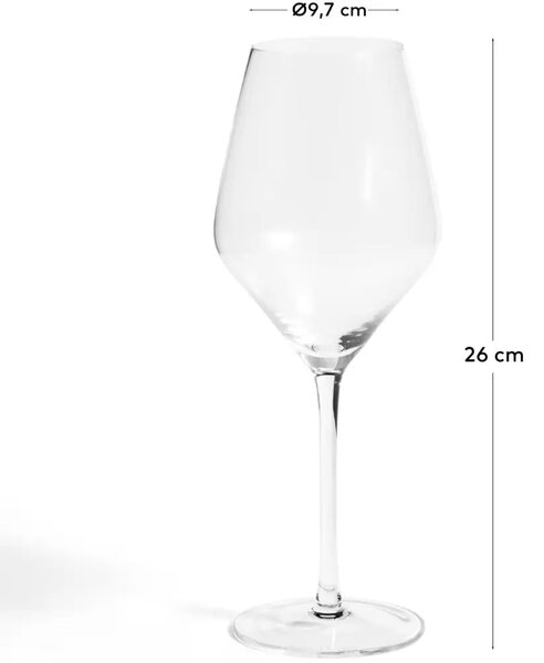 Kave Home Sklenička na víno Orbida 550 ml