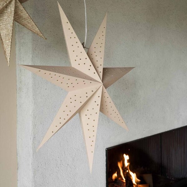 Závěsná svítící hvězda Stella Beige 60 cm