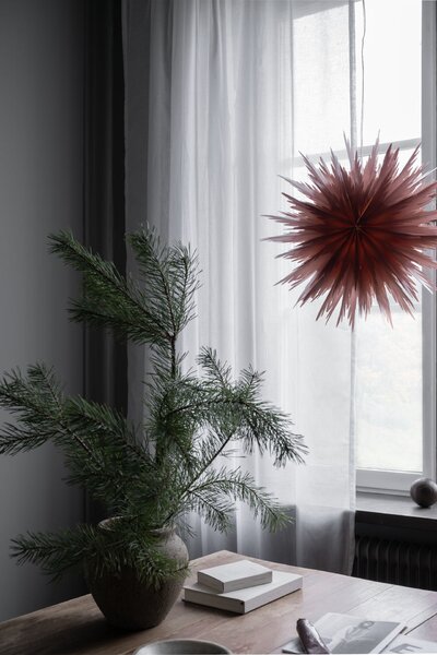 Závěsná svítící hvězda Liz Red Ochre 50 cm
