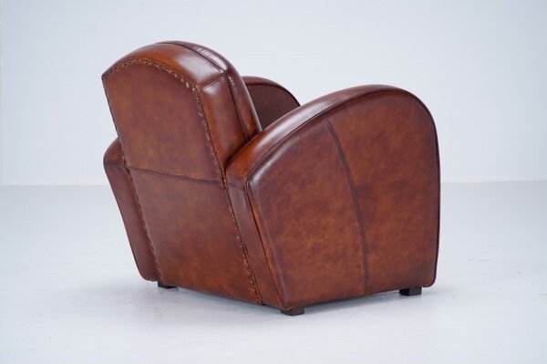 Kožené křeslo DT76 Barva nohou: Anthracite, Kůže: Dark Brown