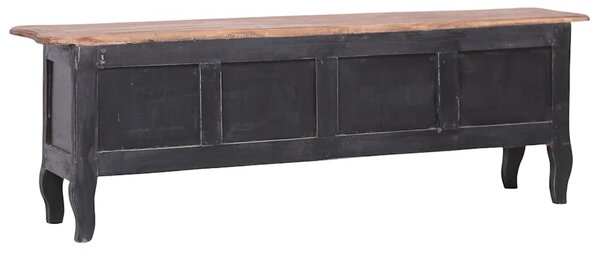 TV stolek 120 x 30 x 40 cm černý masivní mahagonové dřevo 283901