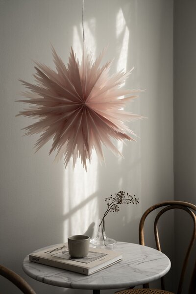 Závěsná svítící hvězda Liz Pink 50 cm