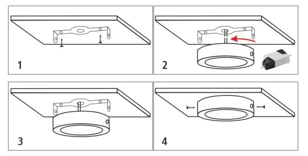 LED Stropní svítidlo LED/12W/230V 4200K pr. 16 cm bílá