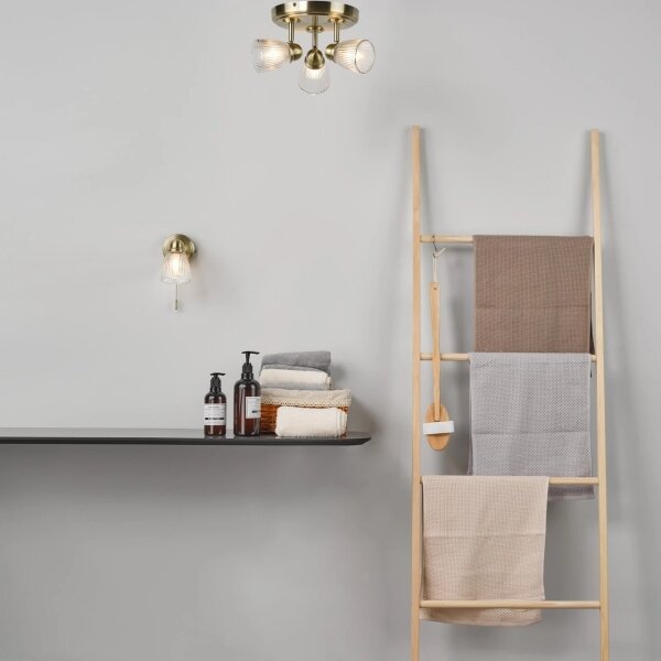 Där Lighting CED7675 -Koupelnové bodové svítidlo CEDRIC 3xG9/25W/230V IP44 mosaz