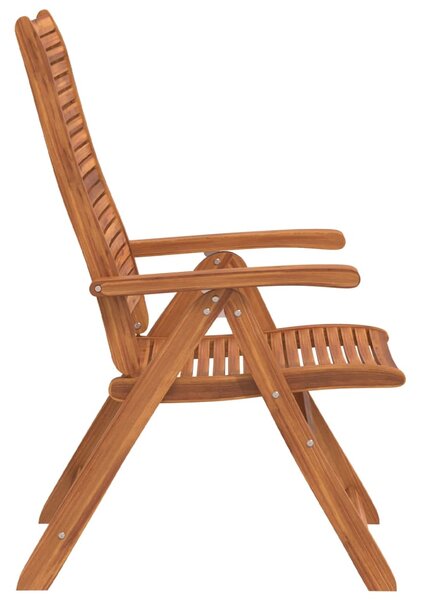Skládací polohovací křesla 4 ks 56x72x107 cm masivní akácie 3214477