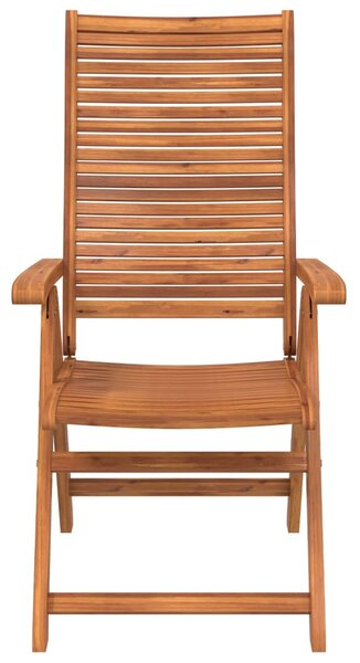 Skládací polohovací křesla 4 ks 56x72x107 cm masivní akácie 3214477
