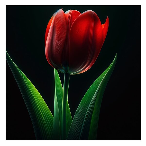 Obraz květ tulipánu v noci