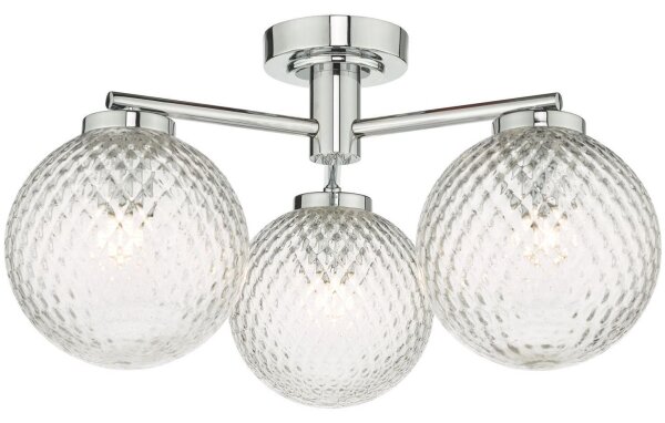 Där Lighting WAY5350 - Koupelnový přisazený lustr WAYNE 3xG9/3W/230V IP44 chrom