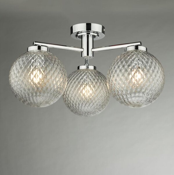 Där Lighting WAY5350 - Koupelnový přisazený lustr WAYNE 3xG9/3W/230V IP44 chrom