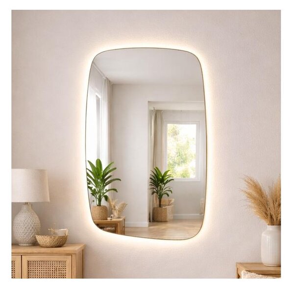Baltica Design - LED Zrcadlo s pods. STONE CALM LED/15W/230V 4500K 90x60 cm IP65