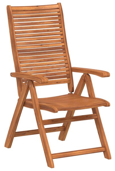 Skládací polohovací křesla 8 ks 56x72x107 cm masivní akácie 3214479