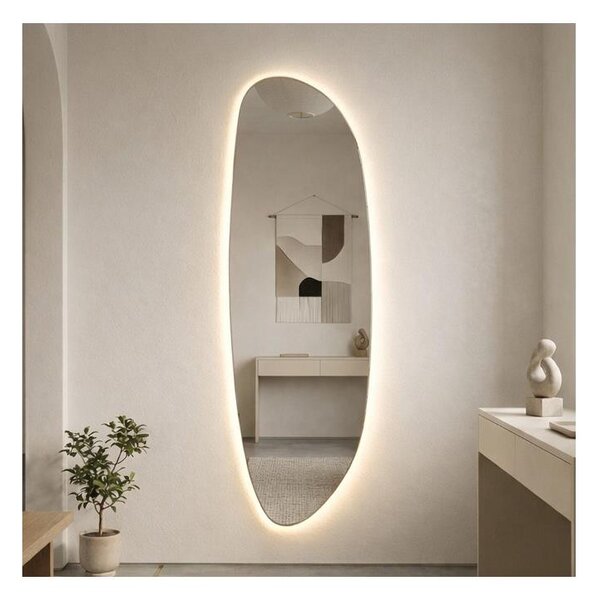 Baltica Design-LED Zrcadlo s pods. STONE FLUID LED/15W/230V 4500K 155x50 cm IP65