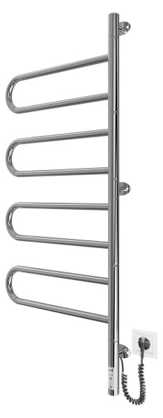 Elekt. otočný sušák na ručníky TRISTAR 105W/230V 102,5x44,5cm IP44 nerez/l.chrom