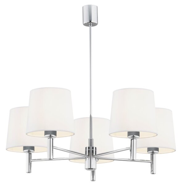 BRILAGI - Lustr na tyči MONTE 5xE27/60W/230V krémová/lesklý chrom