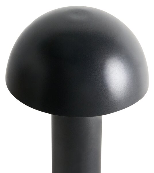 LED bezdrátová stolní lampa BOJO se stmívačem Kov Černá