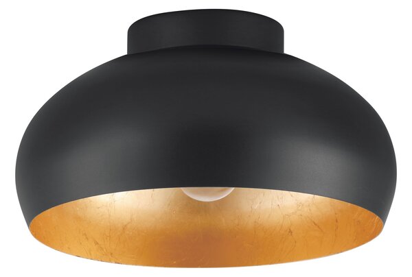 Eglo 900554 MOGANO 2 - Černo zlatý stropní lustr 1 x E27, Ø 28cm (Přisazené vintage svítidlo )