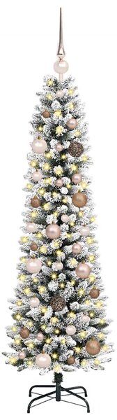 Umělý vánoční stromeček Bílá 150 cm PVC, kov a plast 3396091