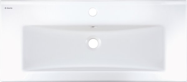 Deante Tubo umyvadlo 81.5x36 cm obdélníkový nábytkový bílá lesk CTU_638M