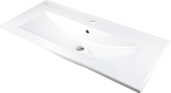 Deante Tubo umyvadlo 81.5x36 cm obdélníkový nábytkový bílá lesk CTU_638M