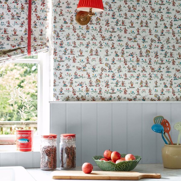 Sanderson Mickey & Minnie Odstín tapety: Bonbon Blue