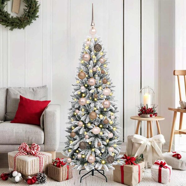 Umělý vánoční stromeček Bílá 120 cm PVC, plast, ocel a PE 3396019