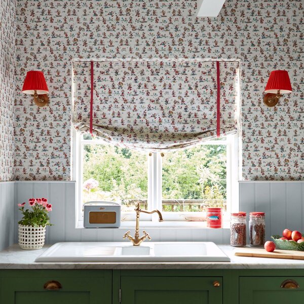 Sanderson Mickey & Minnie Odstín tapety: Bonbon Blue