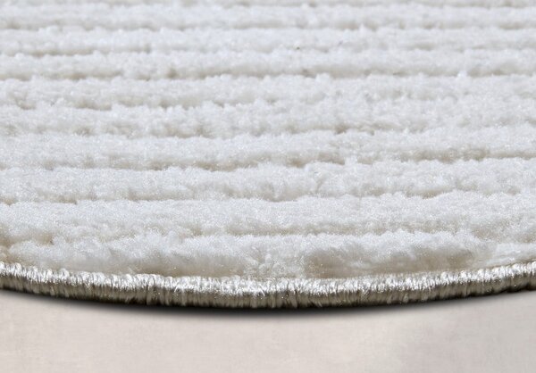 Bílý kulatý koberec ø 160 cm Panglao New York White – Elle Decoration
