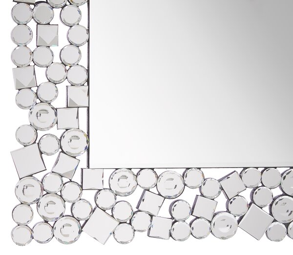Zrcadlo MERNEL 60 cm x 90 cm Stříbrná