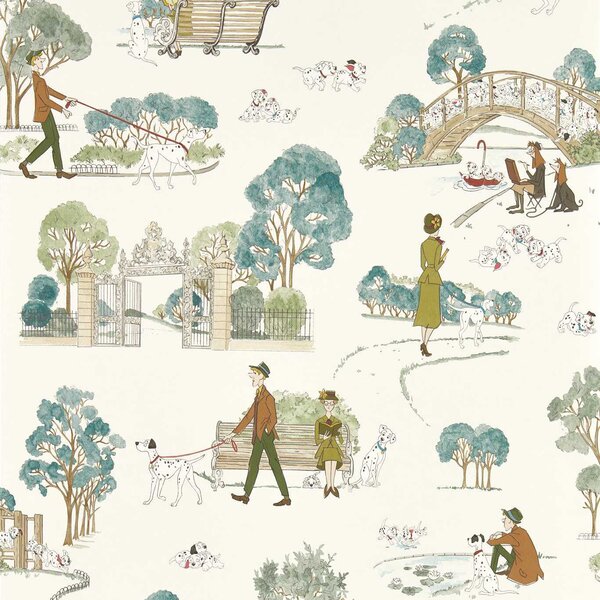 Sanderson 101 Dalmatians Odstín tapety: Breeze Blue