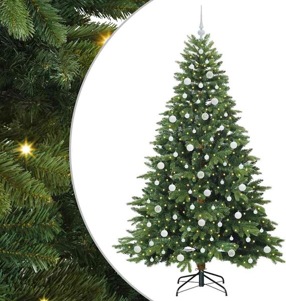 Umělý vánoční stromeček s stojanem Zelená 210 cm PE a PVC 3397565