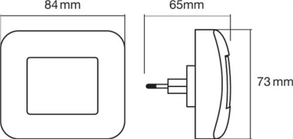 Osram - LED Noční světlo se senzorem soumraku LUNETTA LED/0,2W/230V