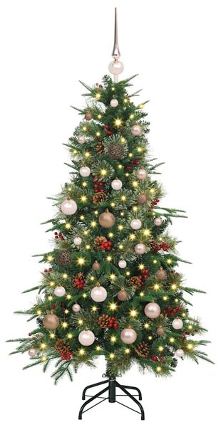 Umělý Skládací Vánoční Strom s stojanem Zelená 150 cm PE a PVC 3397404