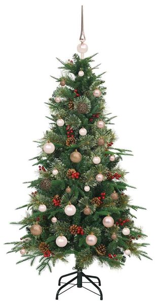 Umělý Skládací Vánoční Strom s stojanem Zelená 150 cm PE a PVC 3397404