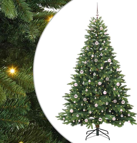 Umělý vánoční stromeček s stojanem Zelená 210 cm PE a PVC 3397564