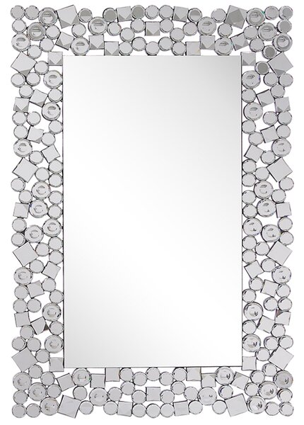 Zrcadlo MERNEL 60 cm x 90 cm Stříbrná