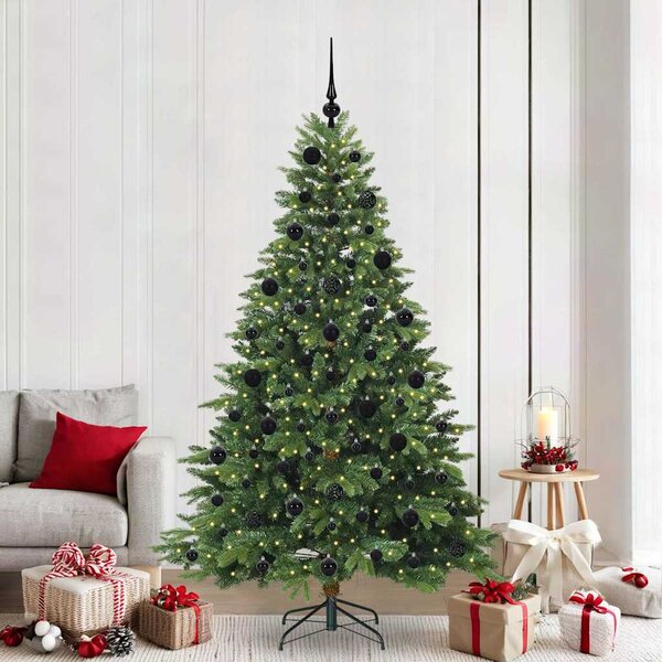Umělý vánoční stromeček s stojanem Zelená 210 cm PE a PVC 3397563