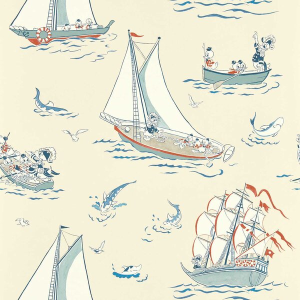 Sanderson Donald Nautical Odstín tapety: Night Fishing