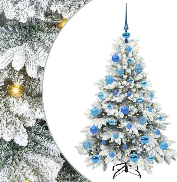 Umělý vánoční stromeček s 150 LED diodami Bílá 120 cm PE a PVC 3397595