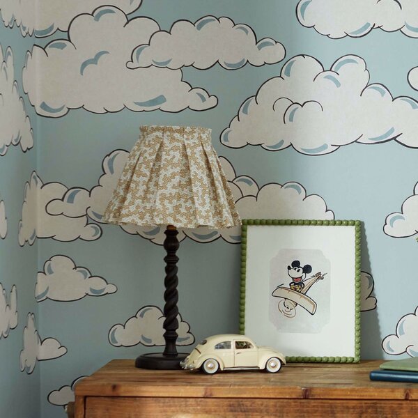 Sanderson Mickey In The Clouds - panel Odstín tapety: Sea Salt