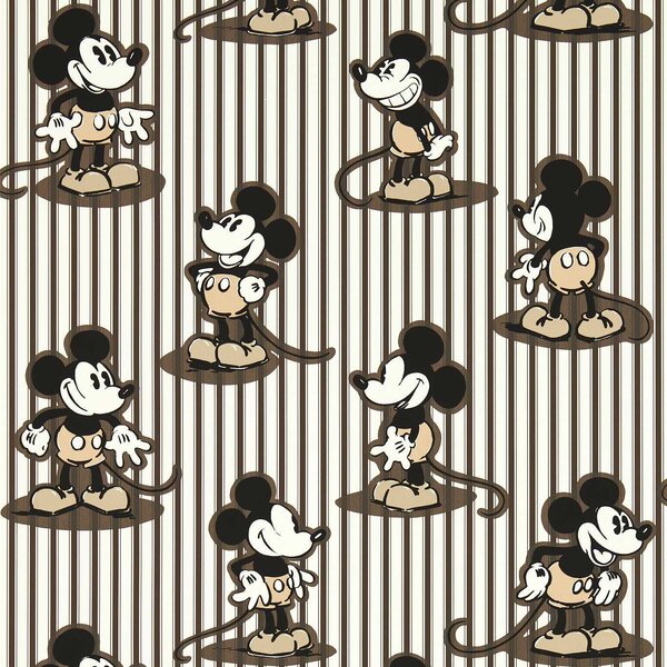 Sanderson Mickey Stripe Odstín tapety: Humbug