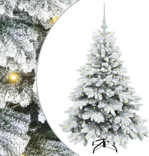 Umělý vánoční stromeček s 150 LED diodami Bílá 120 cm PE a PVC 3397591