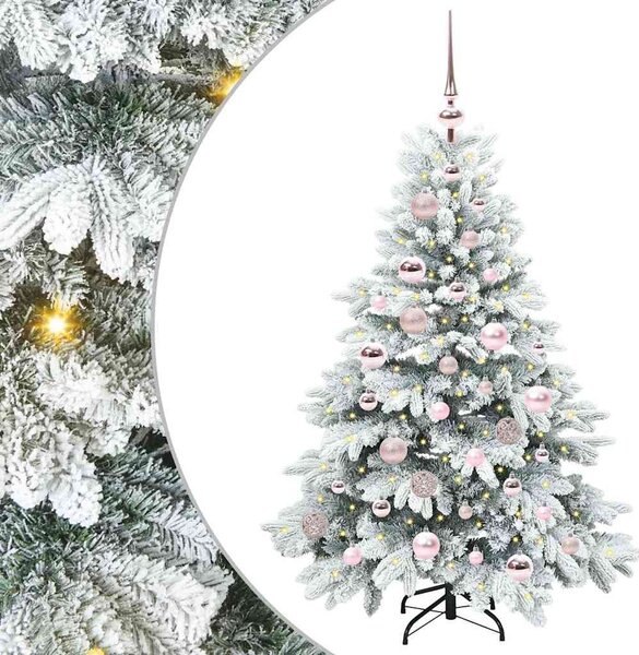 Umělý vánoční stromeček s 150 LED diodami Bílá 120 cm PE a PVC 3397590